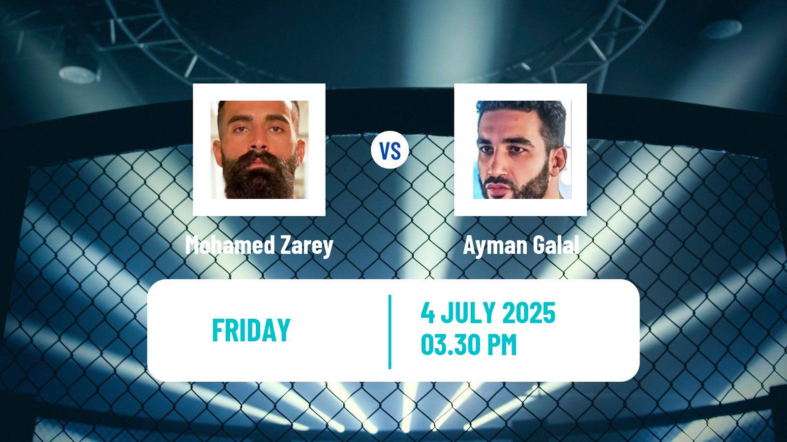 MMA Welterweight Pfl Mena Tournament Men Mohamed Zarey - Ayman Galal