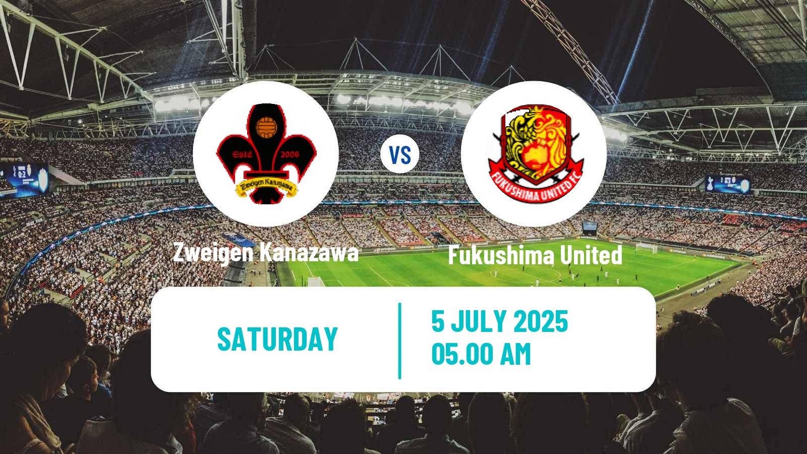 Soccer Japan J3 League Zweigen Kanazawa - Fukushima United