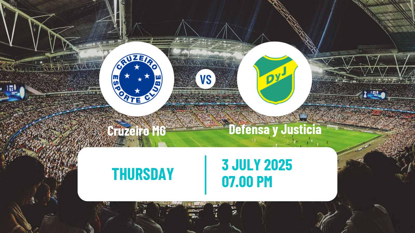 Soccer Club Friendly Cruzeiro - Defensa y Justicia