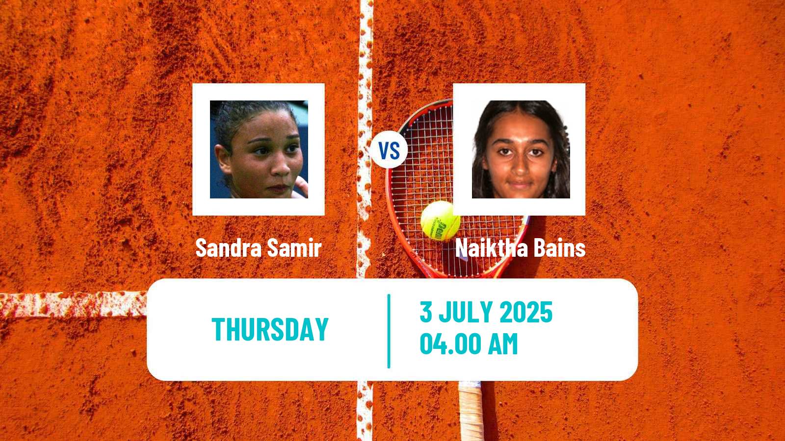 Tennis ITF W15 Monastir 26 Women Sandra Samir - Naiktha Bains