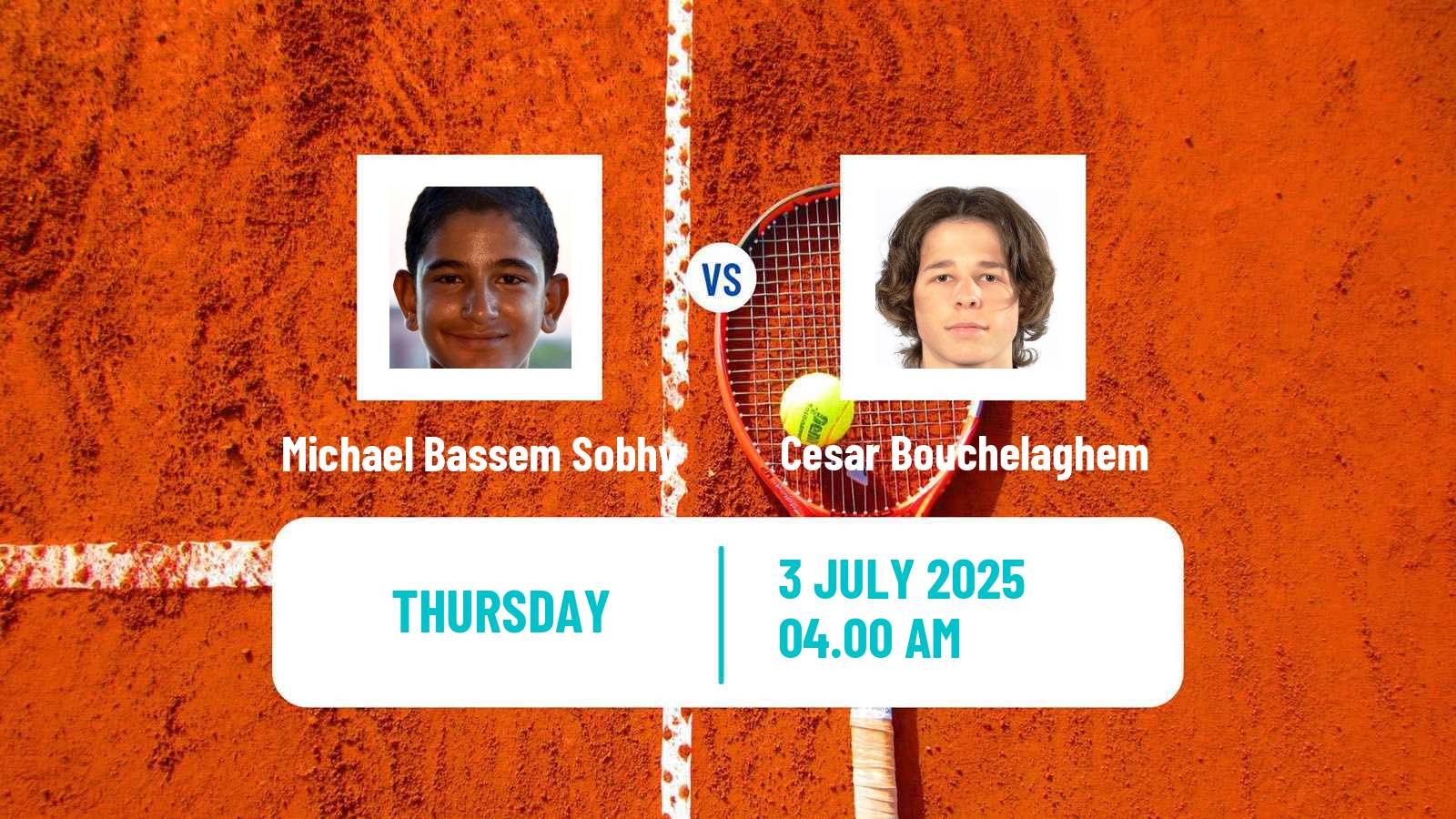 Tennis ITF M15 Monastir 26 Men Michael Bassem Sobhy - Cesar Bouchelaghem