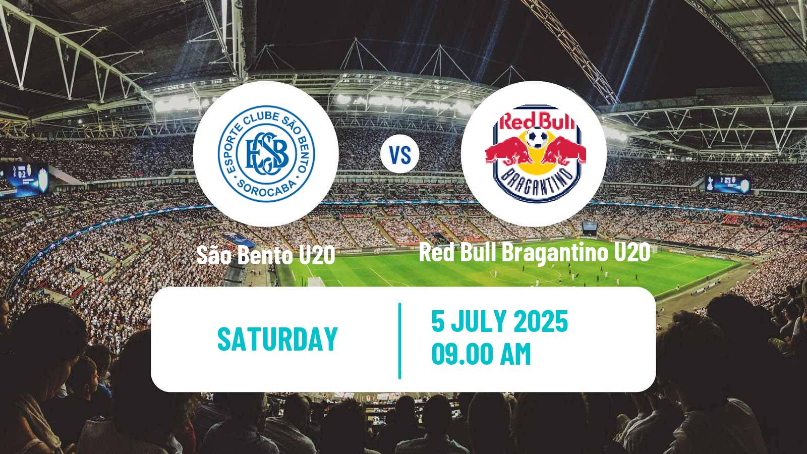 Soccer Brazilian Paulista U20 São Bento U20 - Red Bull Bragantino U20
