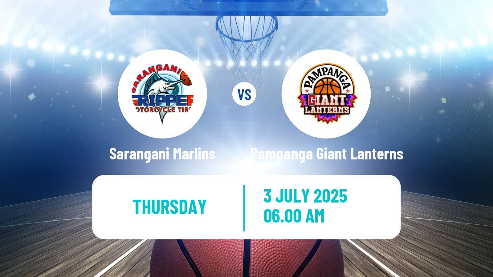 Basketball Philippines MBPL  Sarangani Marlins - Pampanga Giant Lanterns