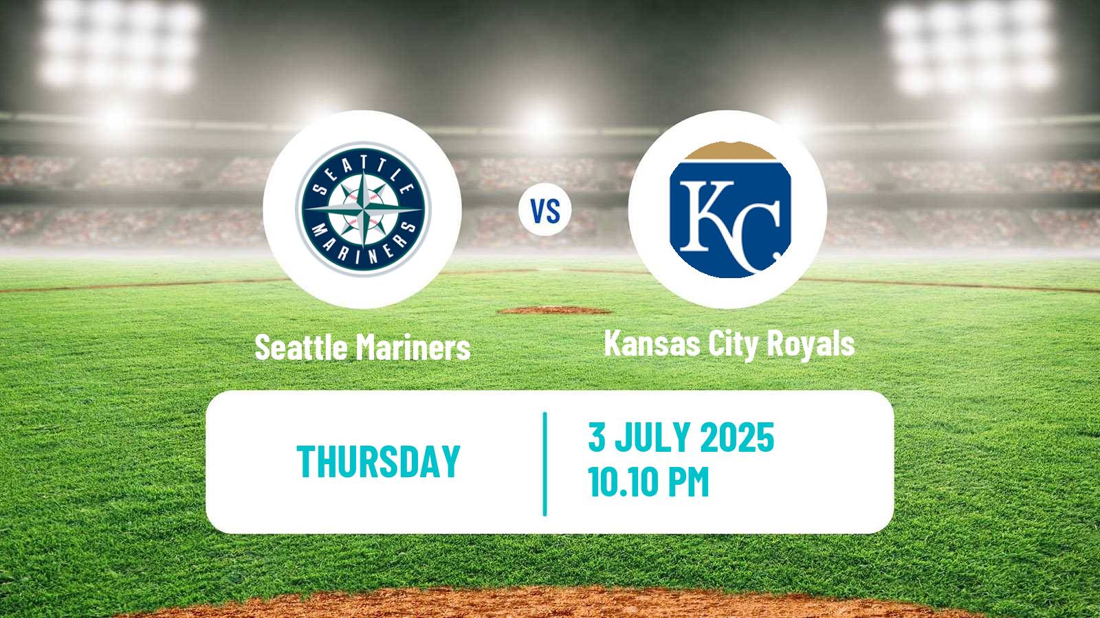 Baseball MLB Seattle Mariners - Kansas City Royals