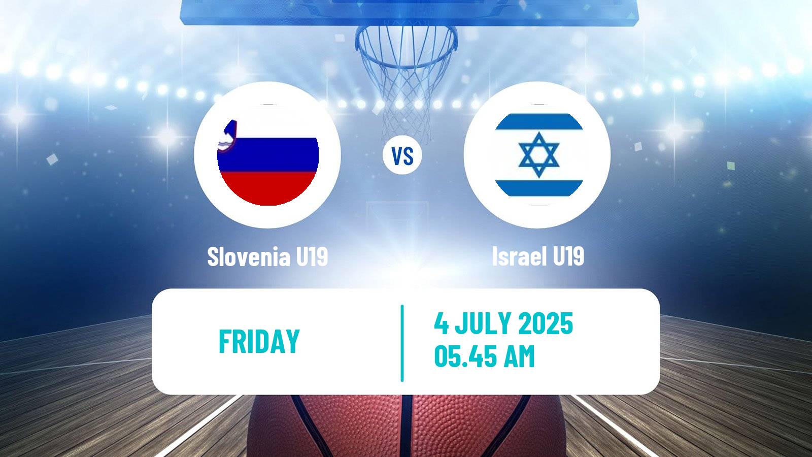 Basketball World Championship U19 Basketball Slovenia U19 - Israel U19
