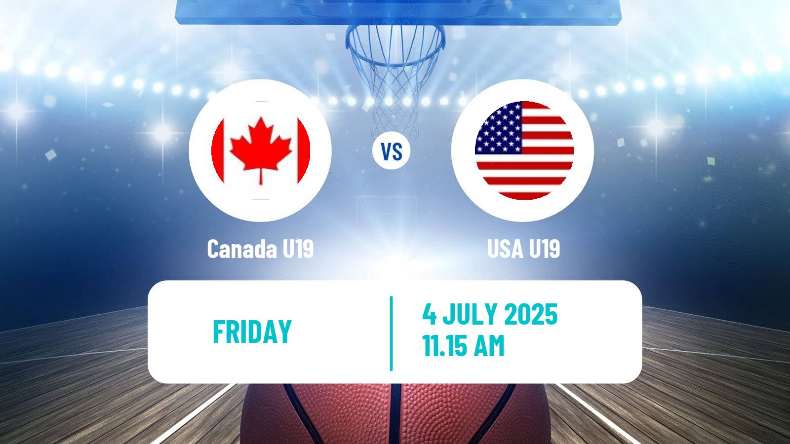 Basketball World Championship U19 Basketball Canada U19 - USA U19