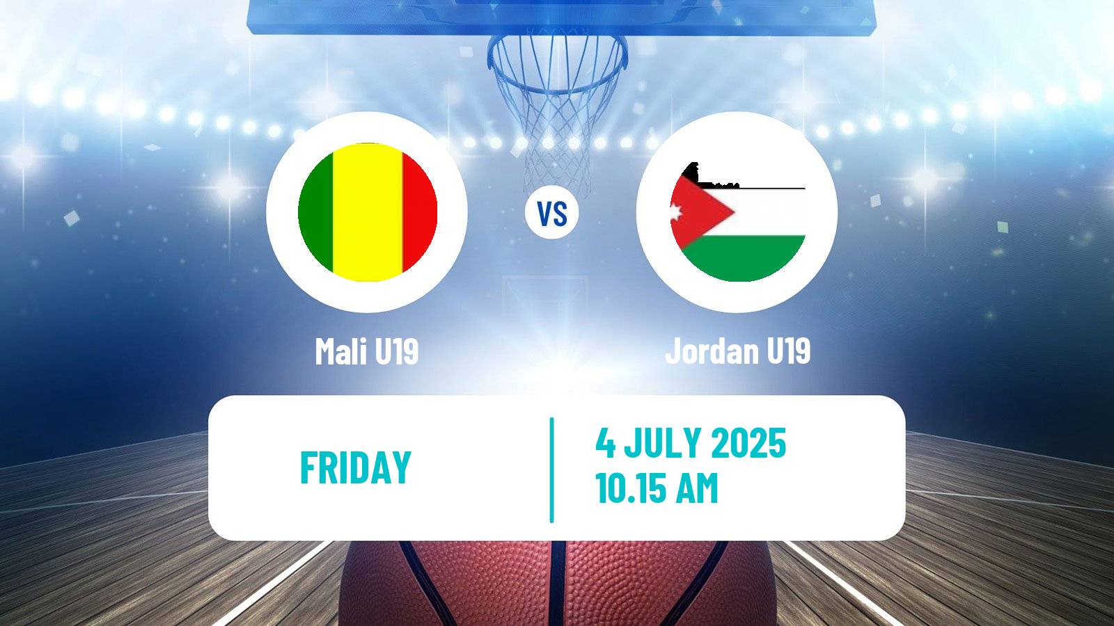 Basketball World Championship U19 Basketball Mali U19 - Jordan U19