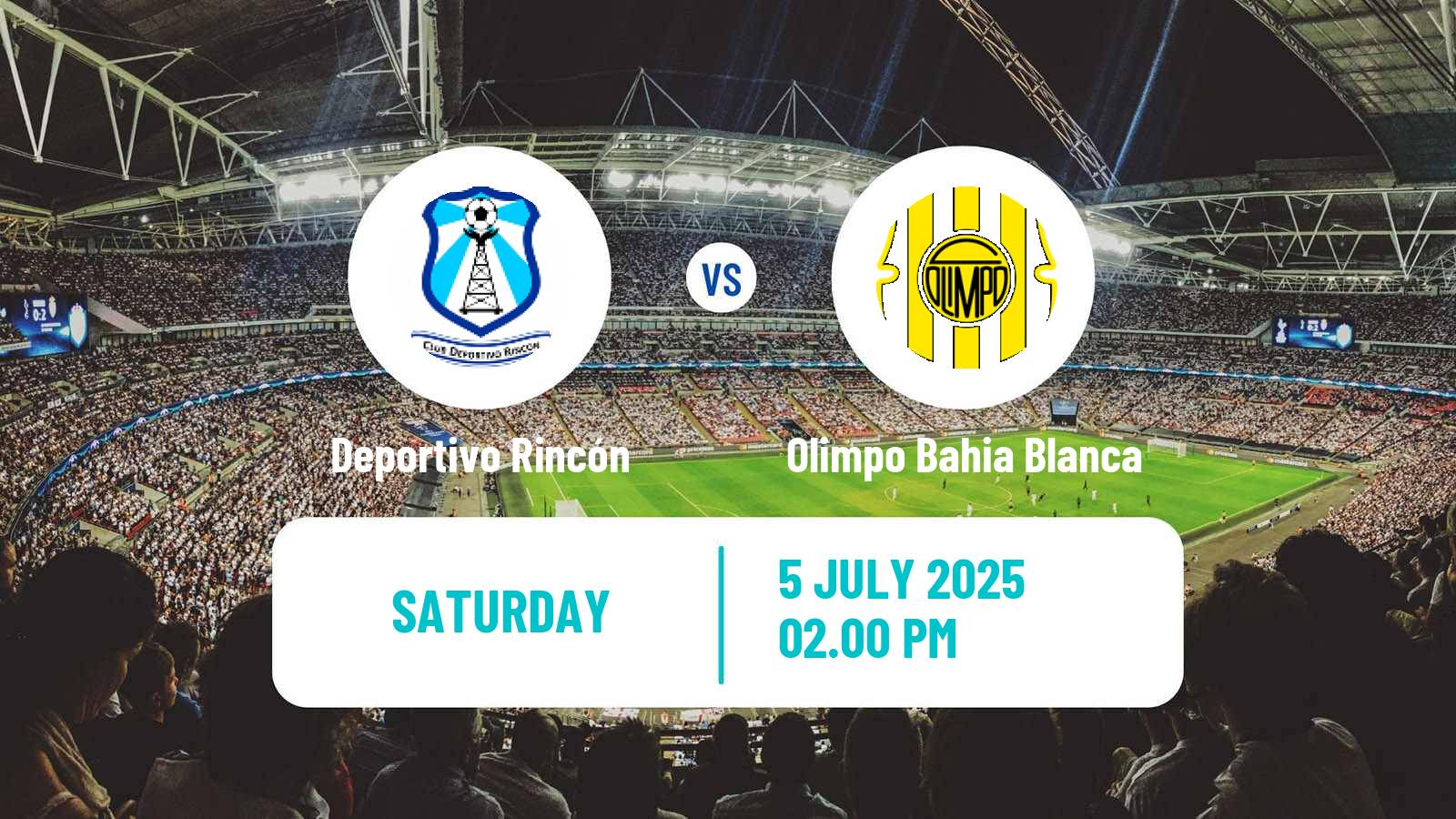 Soccer Argentinian Torneo Federal Deportivo Rincón - Olimpo Bahia Blanca