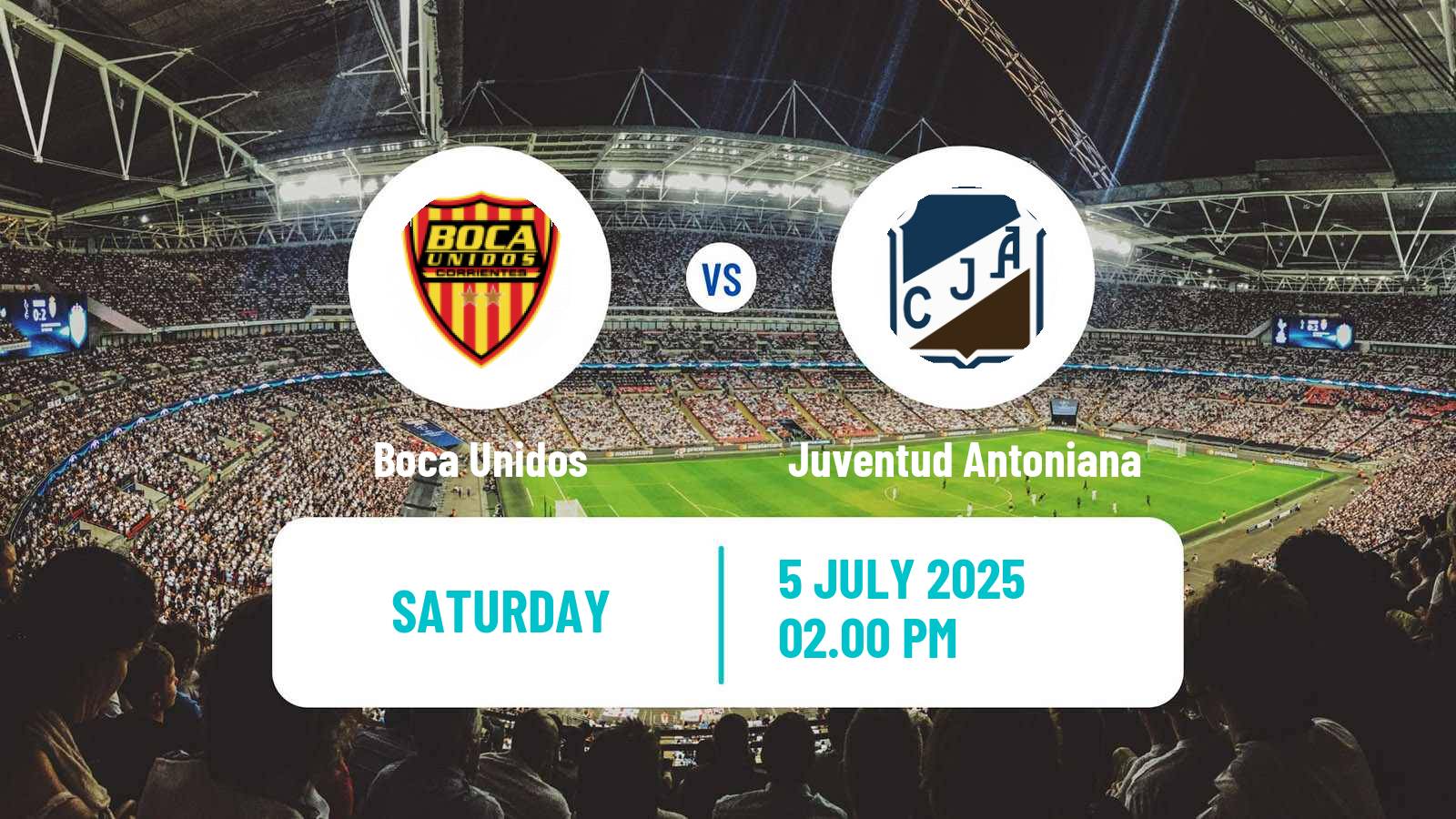 Soccer Argentinian Torneo Federal Boca Unidos - Juventud Antoniana