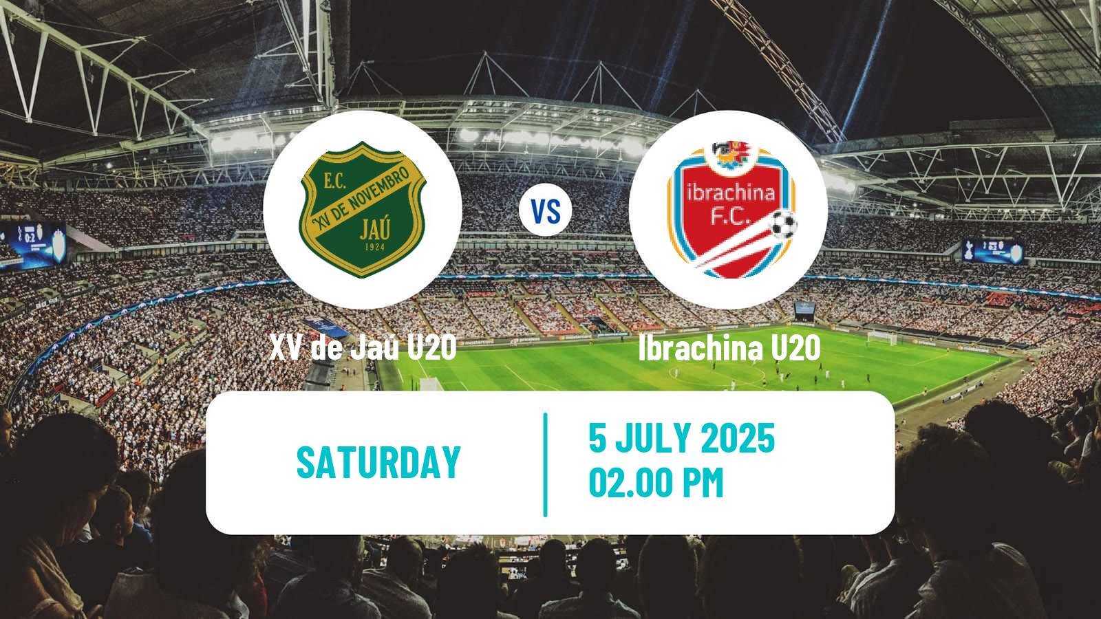 Soccer Brazilian Paulista U20 XV de Jaú U20 - Ibrachina U20