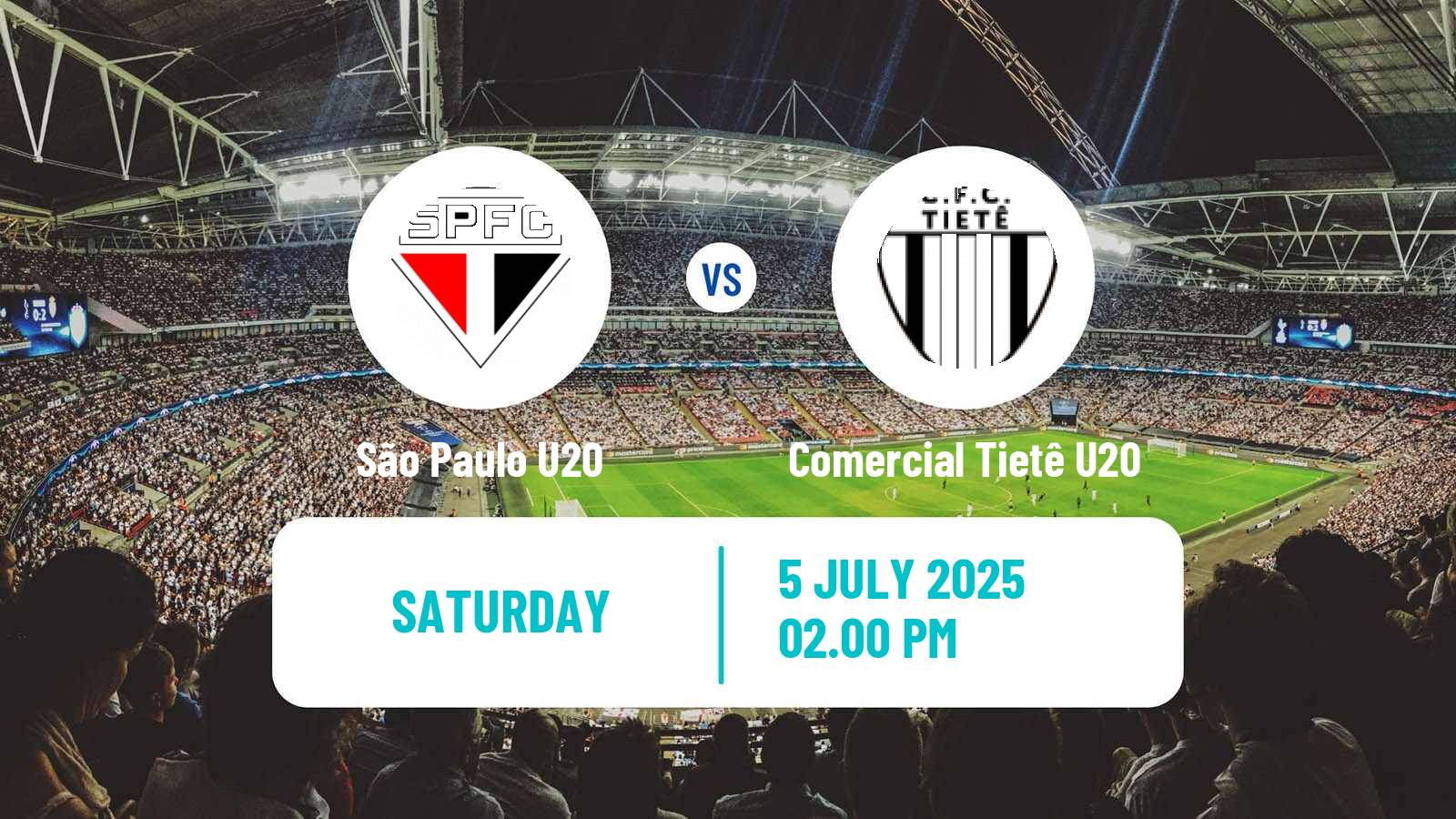 Soccer Brazilian Paulista U20 São Paulo U20 - Comercial Tietê U20