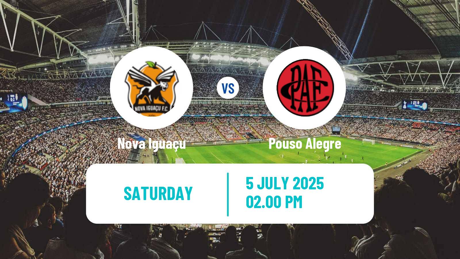 Soccer Brazilian Serie D Nova Iguaçu - Pouso Alegre