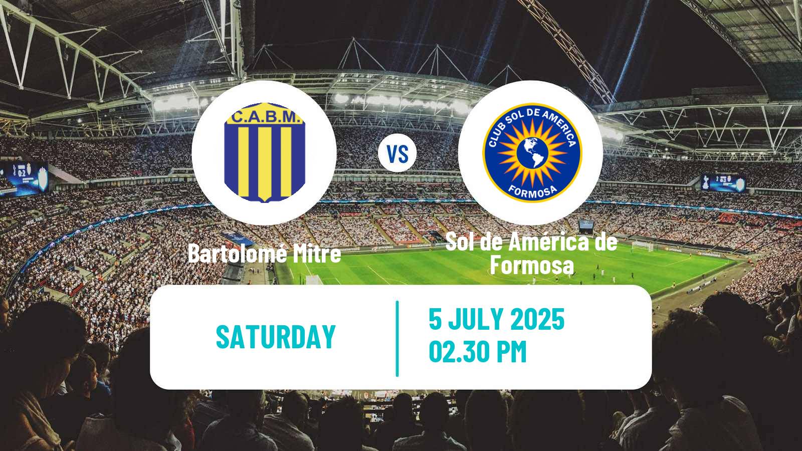 Soccer Argentinian Torneo Federal Bartolomé Mitre - Sol de América de Formosa
