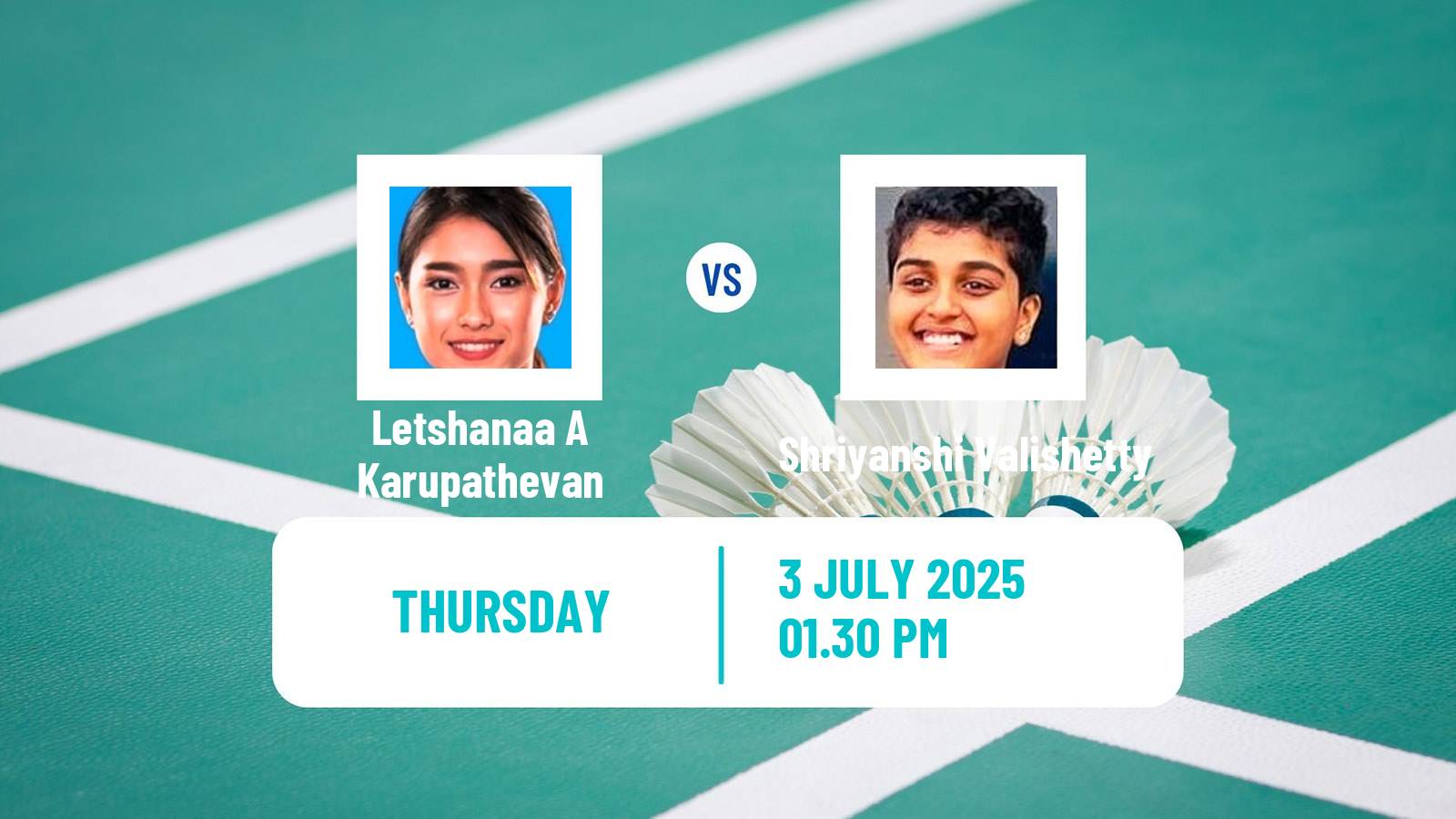 Badminton BWF World Tour Canada Open Women Letshanaa A Karupathevan - Shriyanshi Valishetty