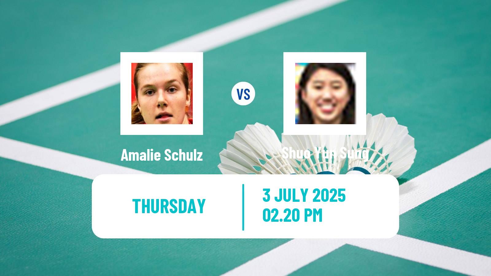 Badminton BWF World Tour Canada Open Women Amalie Schulz - Shuo Yun Sung