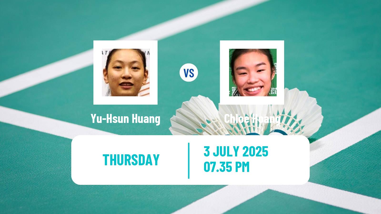 Badminton BWF World Tour Canada Open Women Yu-Hsun Huang - Chloe Hoang