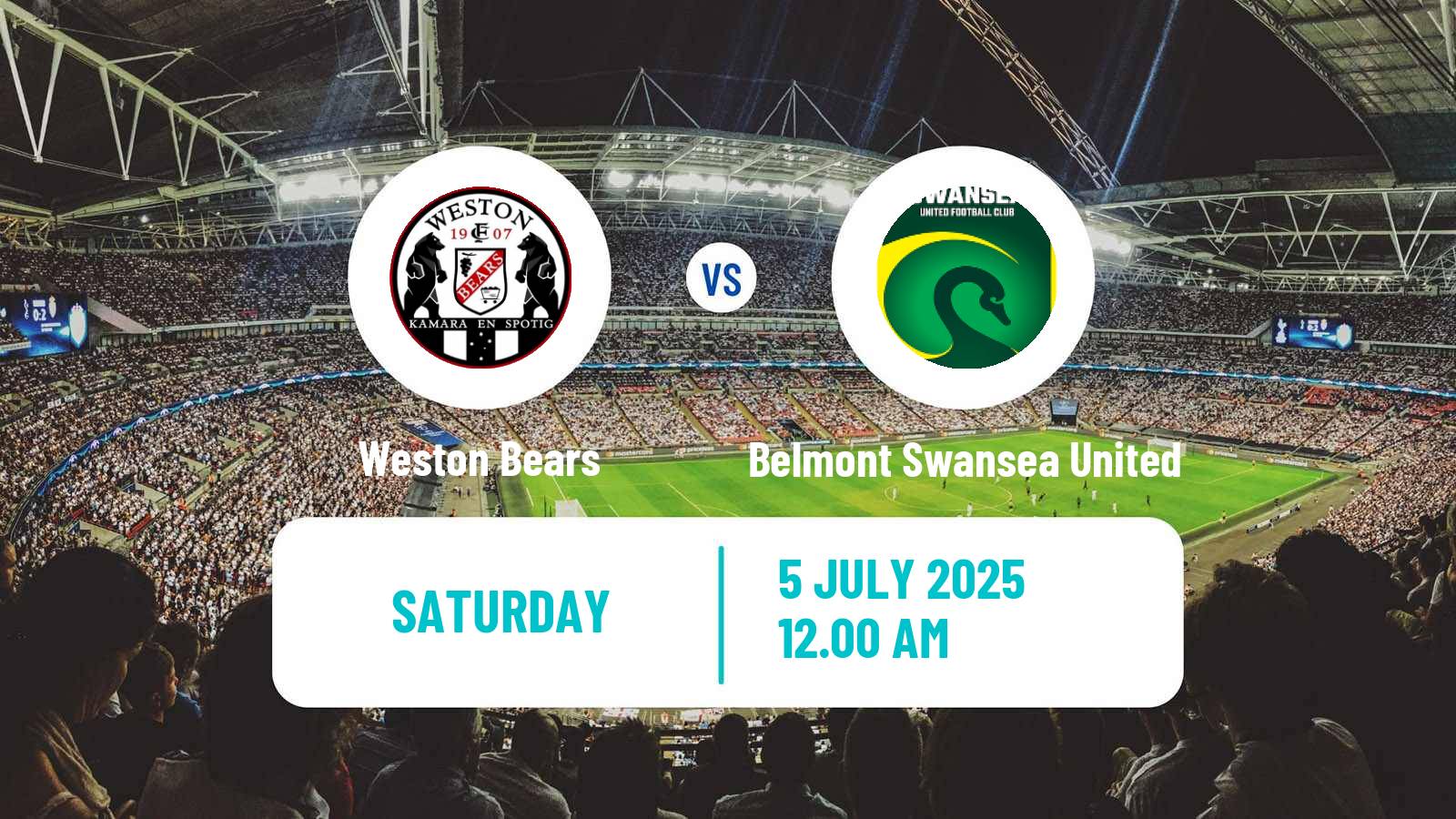Soccer Australian NPL Northern NSW Weston Bears - Belmont Swansea United