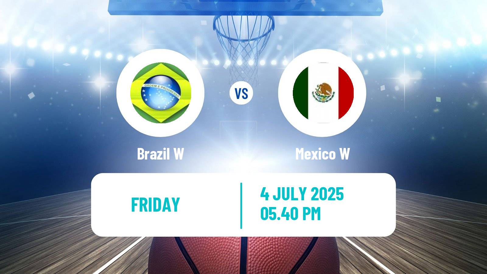 Basketball AmeriCup Basketball Women Brazil W - Mexico W