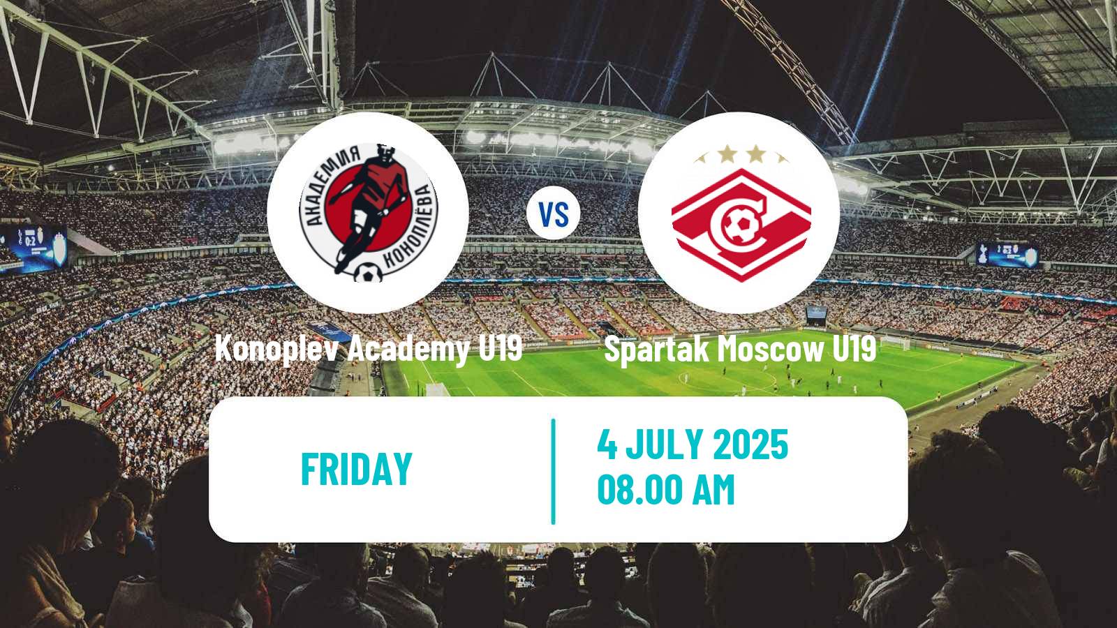 Soccer Russian Youth League Konoplev Academy U19 - Spartak Moscow U19