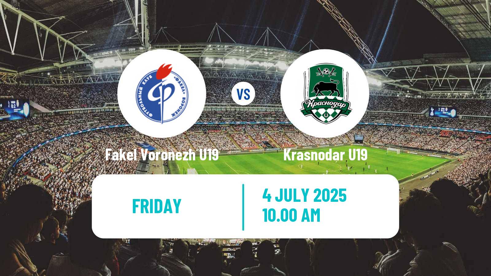 Soccer Russian Youth League Fakel Voronezh U19 - Krasnodar U19