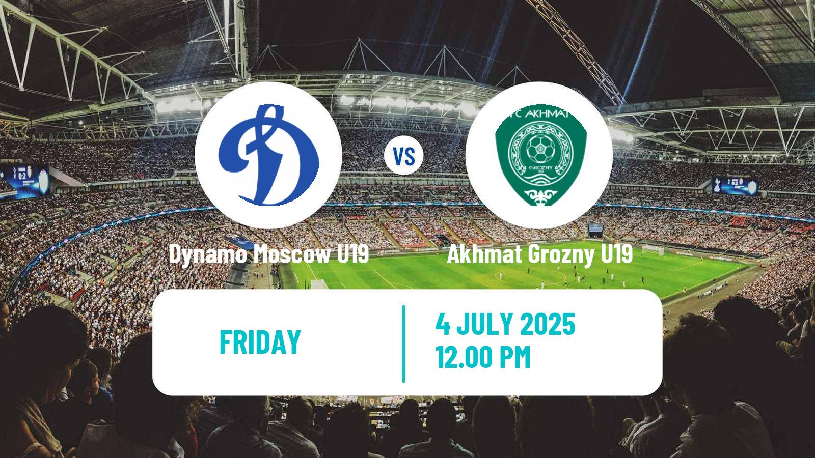 Soccer Russian Youth League Dynamo Moscow U19 - Akhmat Grozny U19