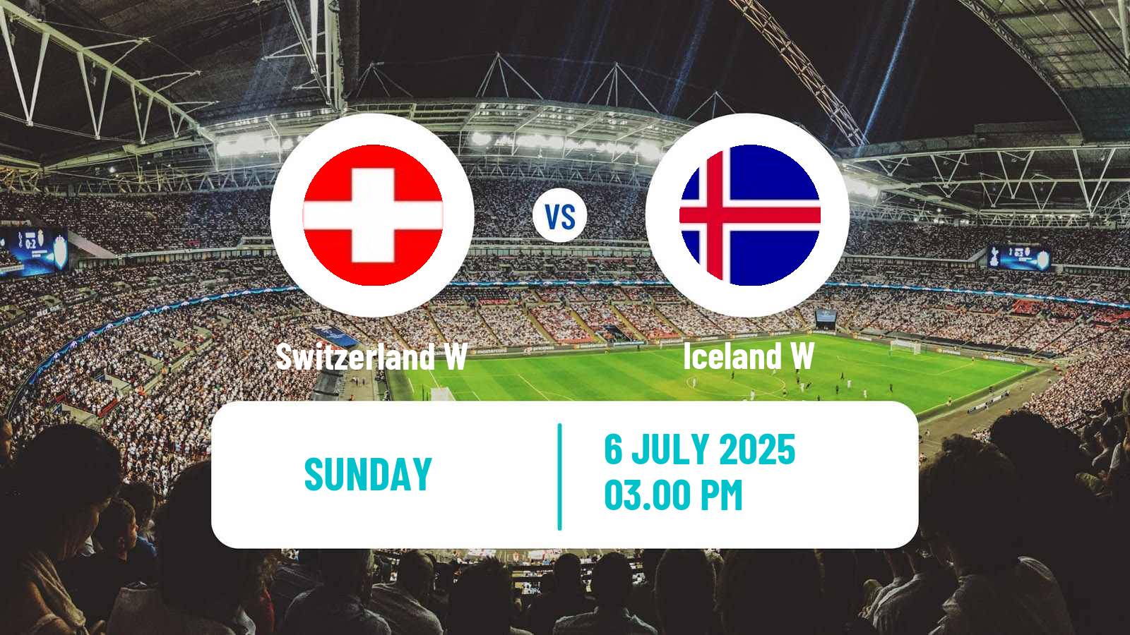 Soccer UEFA Euro Women Switzerland W - Iceland W