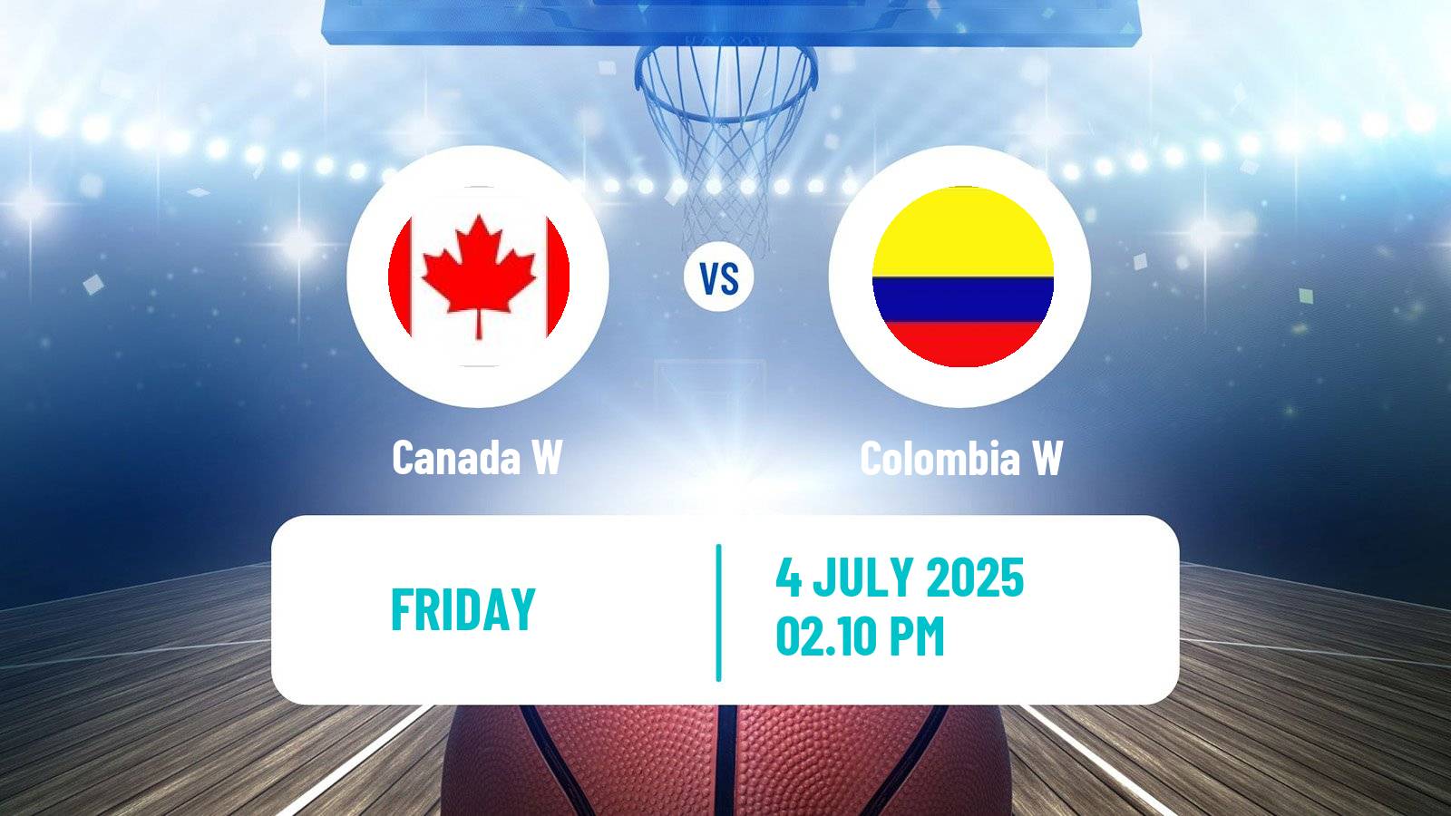 Basketball AmeriCup Basketball Women Canada W - Colombia W