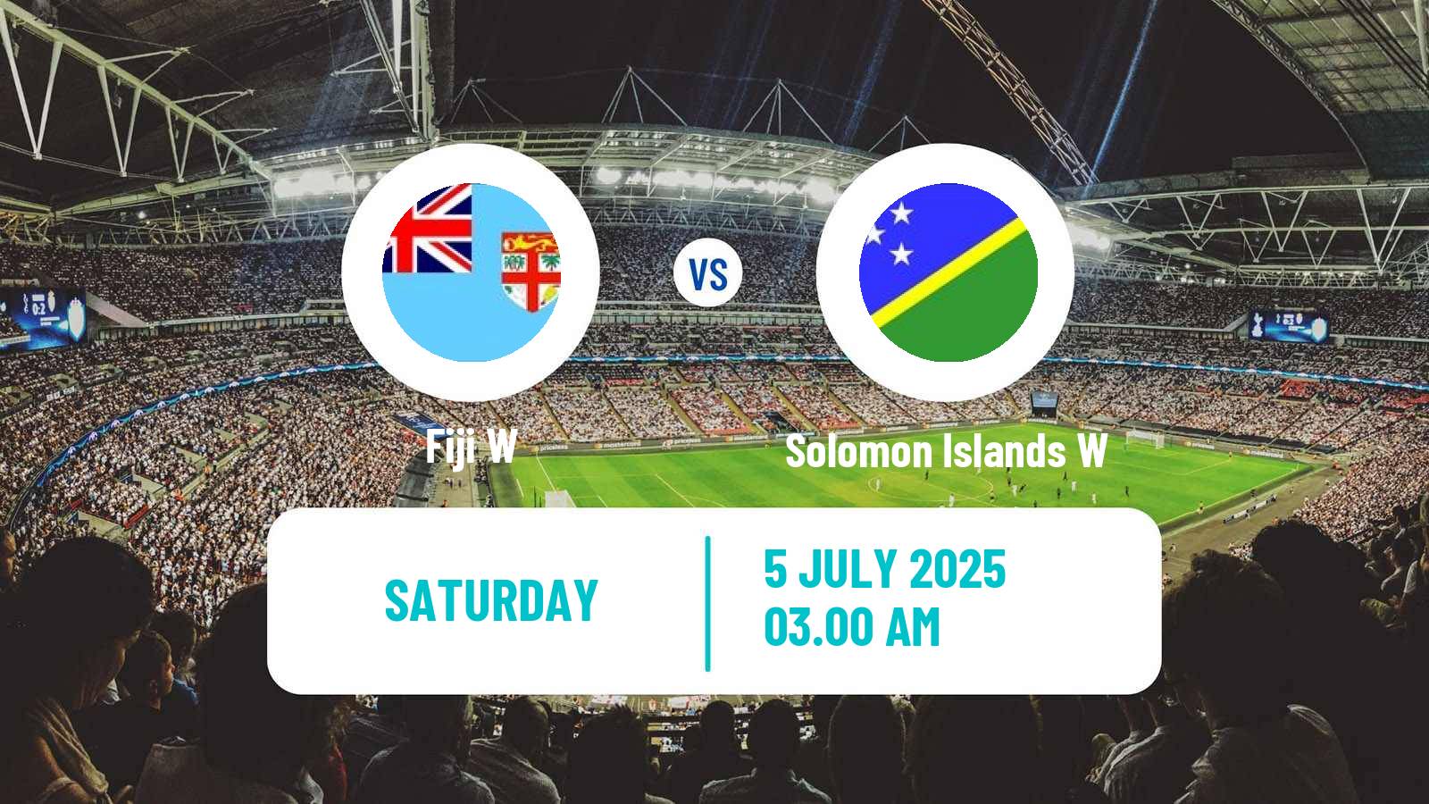 Soccer OFC Nations Cup Women Fiji W - Solomon Islands W