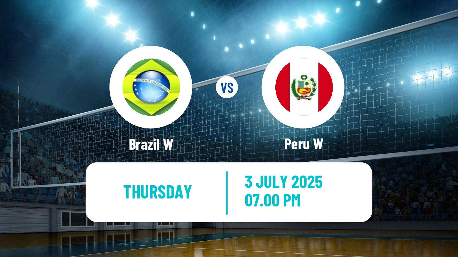 Volleyball Copa America Volleyball Women Brazil W - Peru W