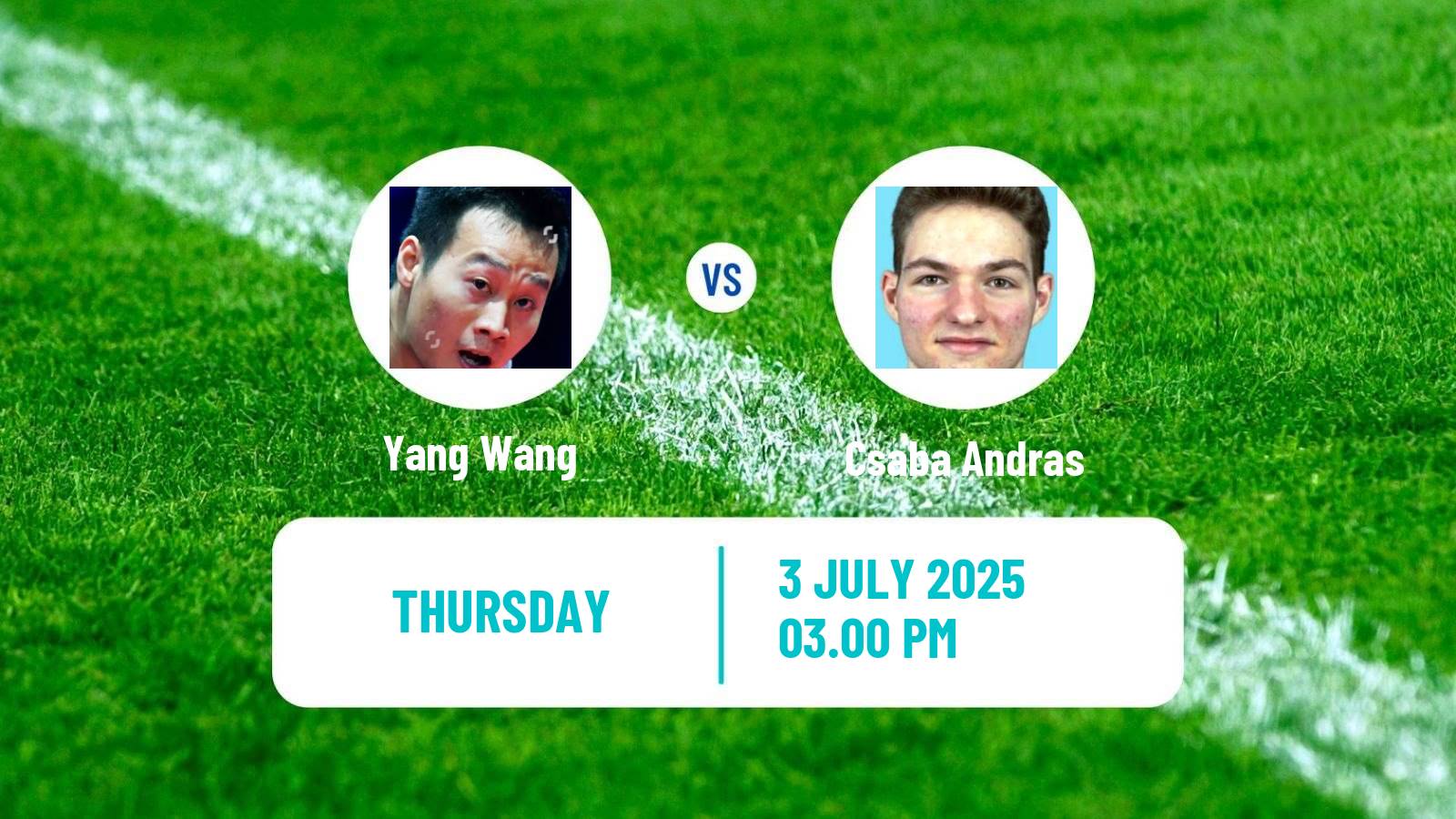 Table tennis United States Smash Men Yang Wang - Csaba Andras