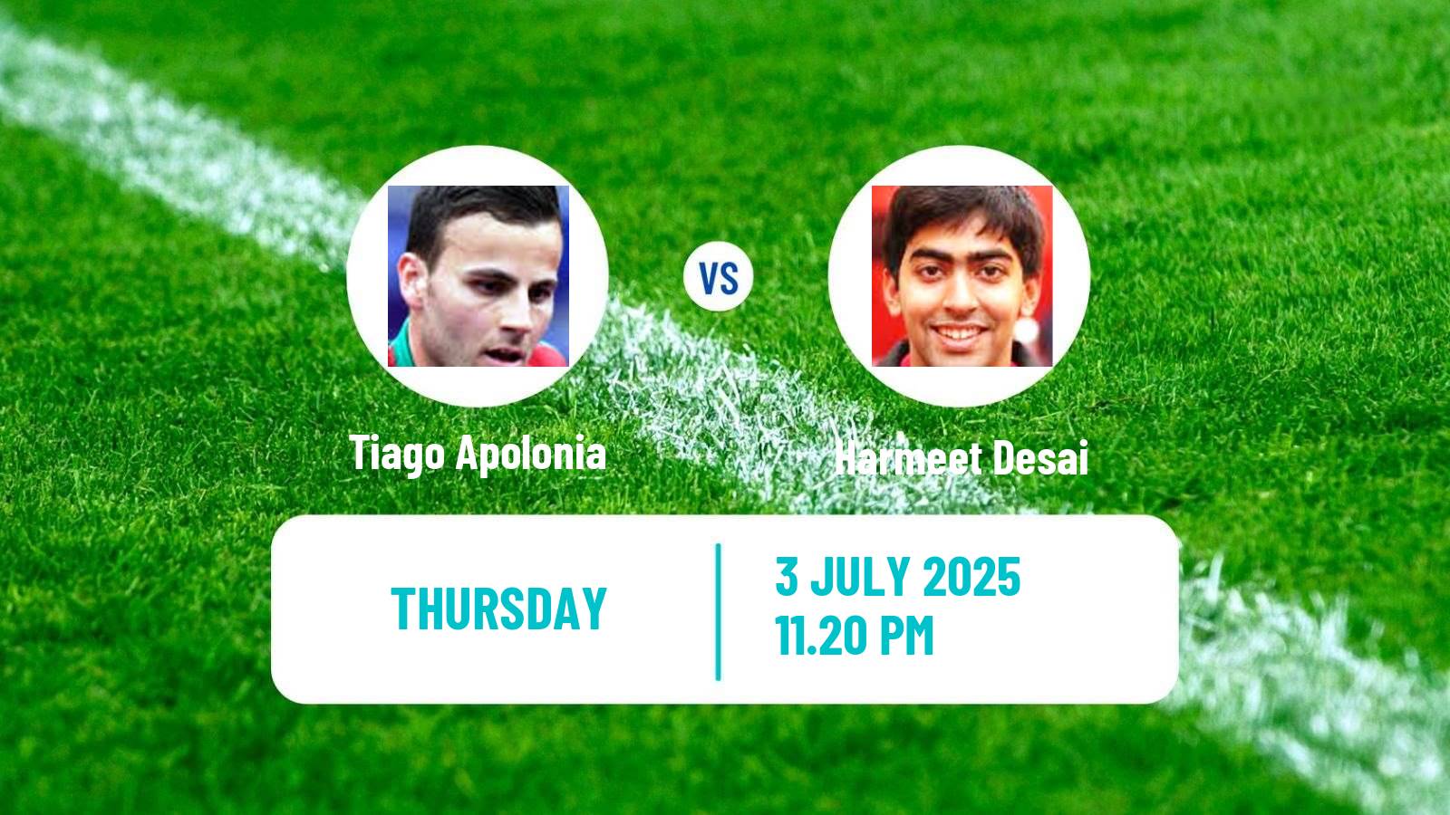 Table tennis United States Smash Men Tiago Apolonia - Harmeet Desai