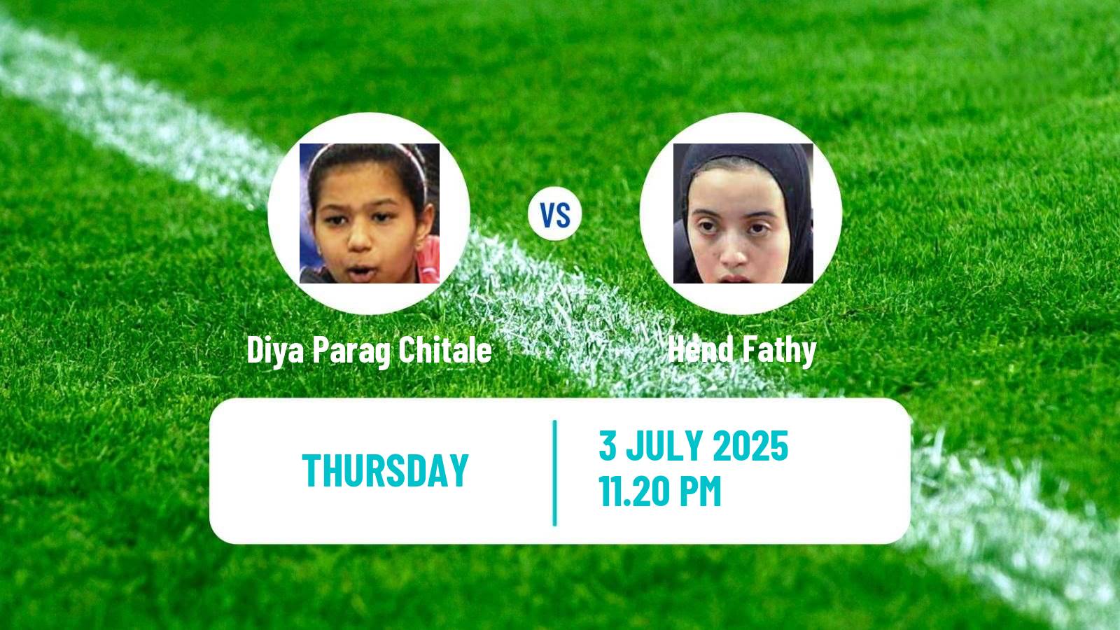Table tennis United States Smash Women Diya Parag Chitale - Hend Fathy