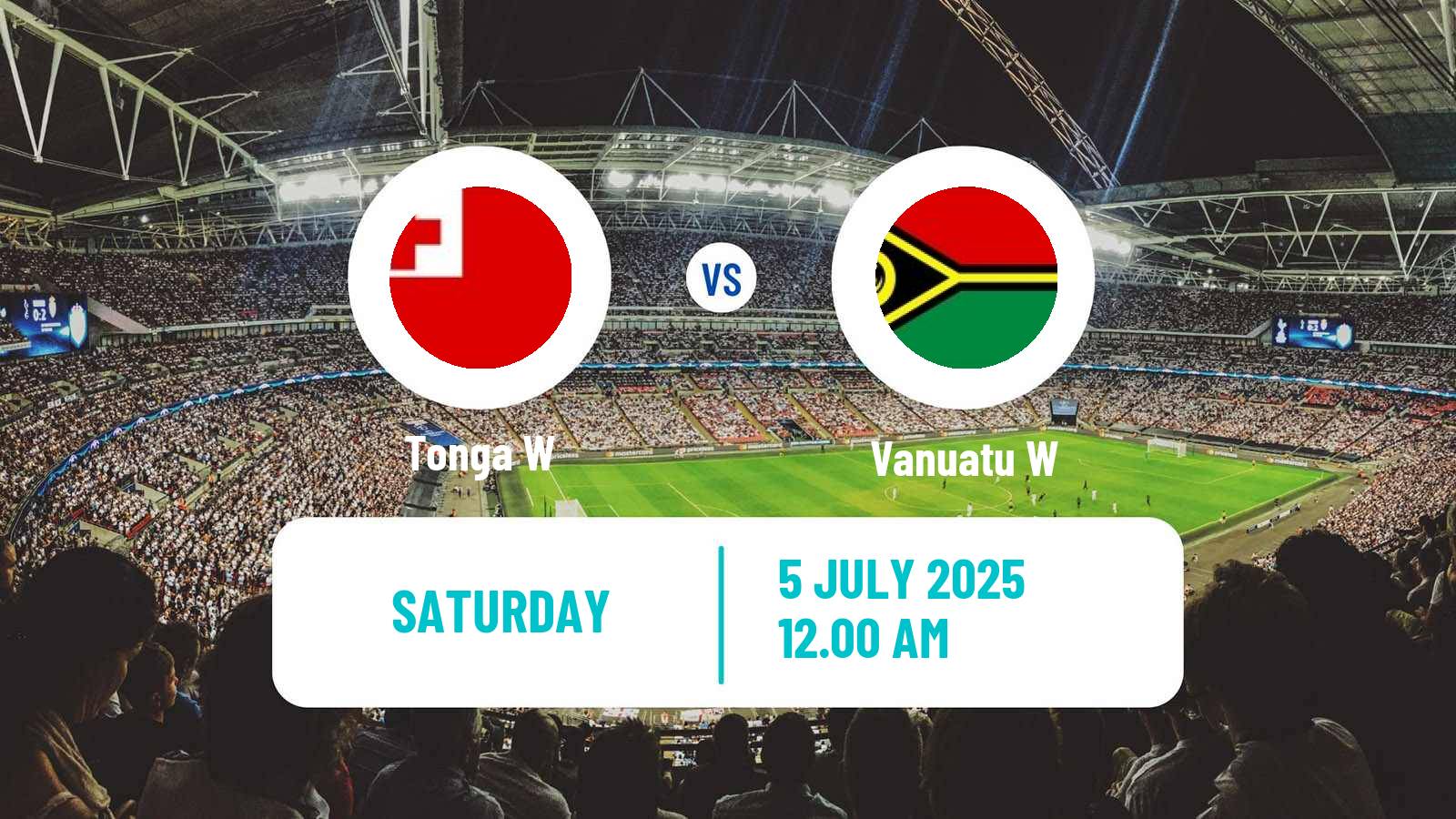 Soccer OFC Nations Cup Women Tonga W - Vanuatu W