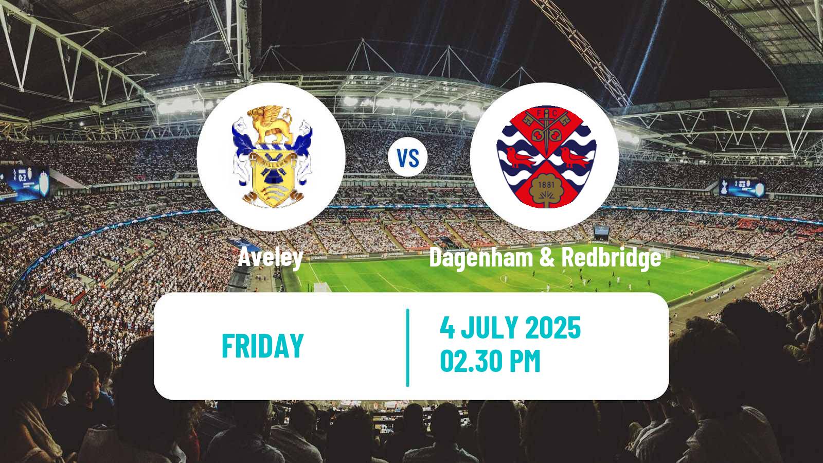 Soccer Club Friendly Aveley - Dagenham & Redbridge