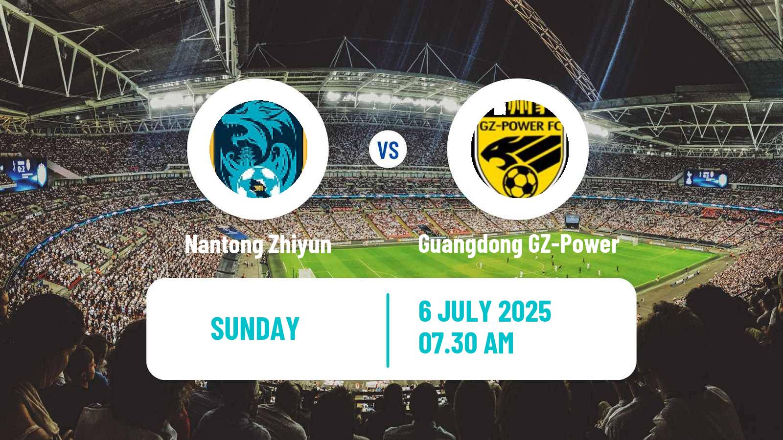 Soccer Chinese Jia League Nantong Zhiyun - Guangdong GZ-Power