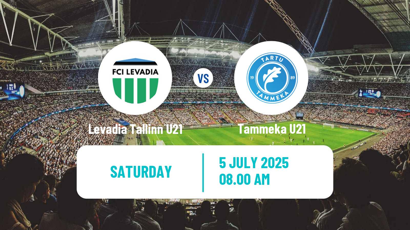 Soccer Estonian Esiliiga Levadia Tallinn U21 - Tammeka U21