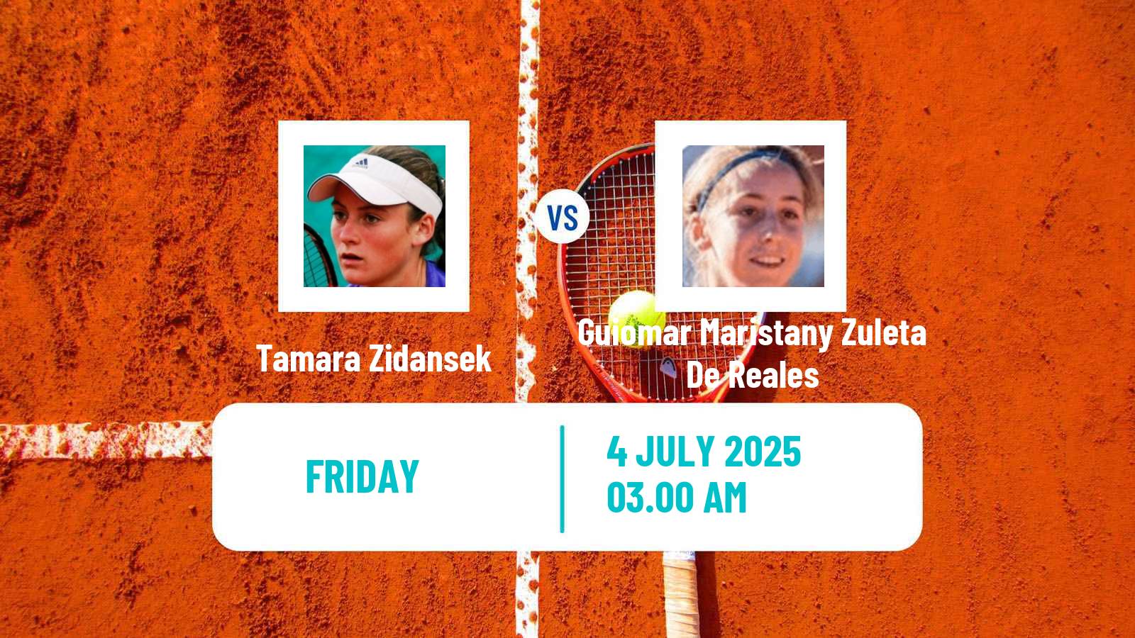 Tennis ITF W75 Bucharest Women Tamara Zidansek - Guiomar Maristany Zuleta De Reales