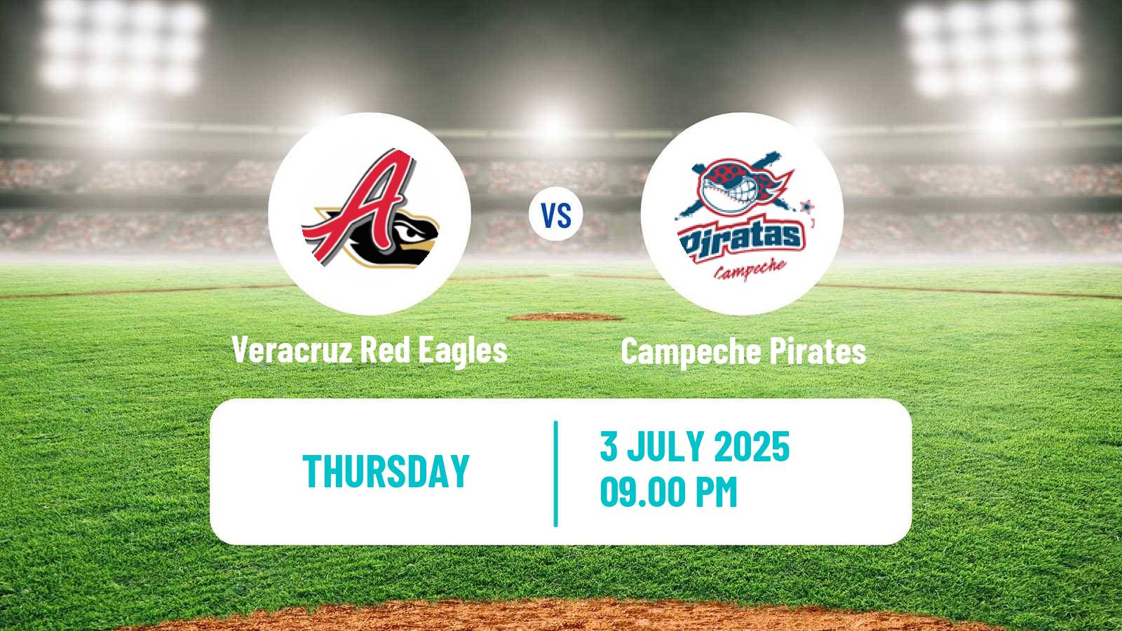 Baseball LMB Veracruz Red Eagles - Campeche Pirates