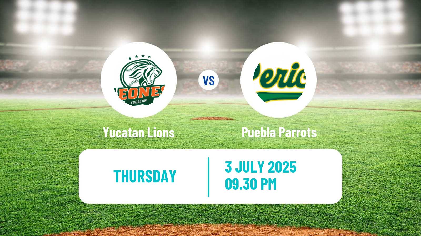 Baseball LMB Yucatan Lions - Puebla Parrots