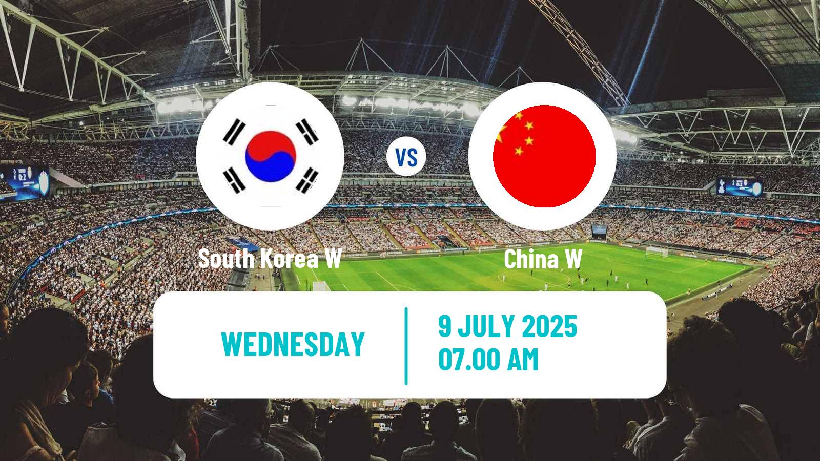 Soccer EAFF E-1 Women South Korea W - China W
