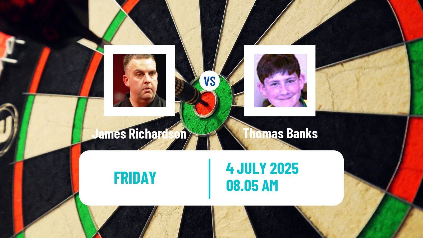 Darts Modus Super Series James Richardson - Thomas Banks
