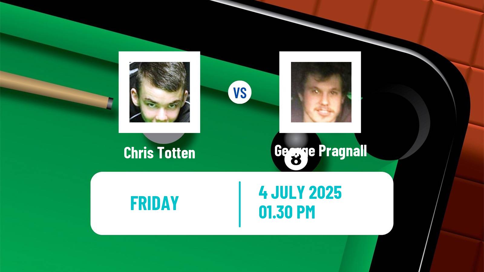 Snooker Championship League Chris Totten - George Pragnall