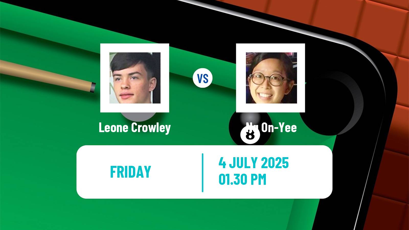 Snooker Championship League Leone Crowley - Ng On-Yee
