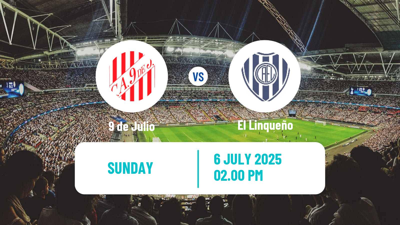 Soccer Argentinian Torneo Federal 9 de Julio - El Linqueño