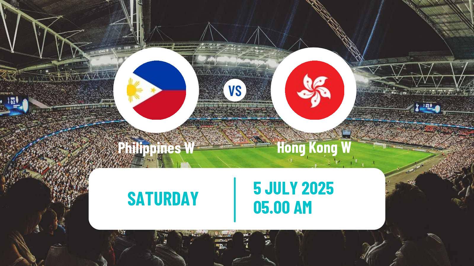 Soccer Asian Cup Women Philippines W - Hong Kong W