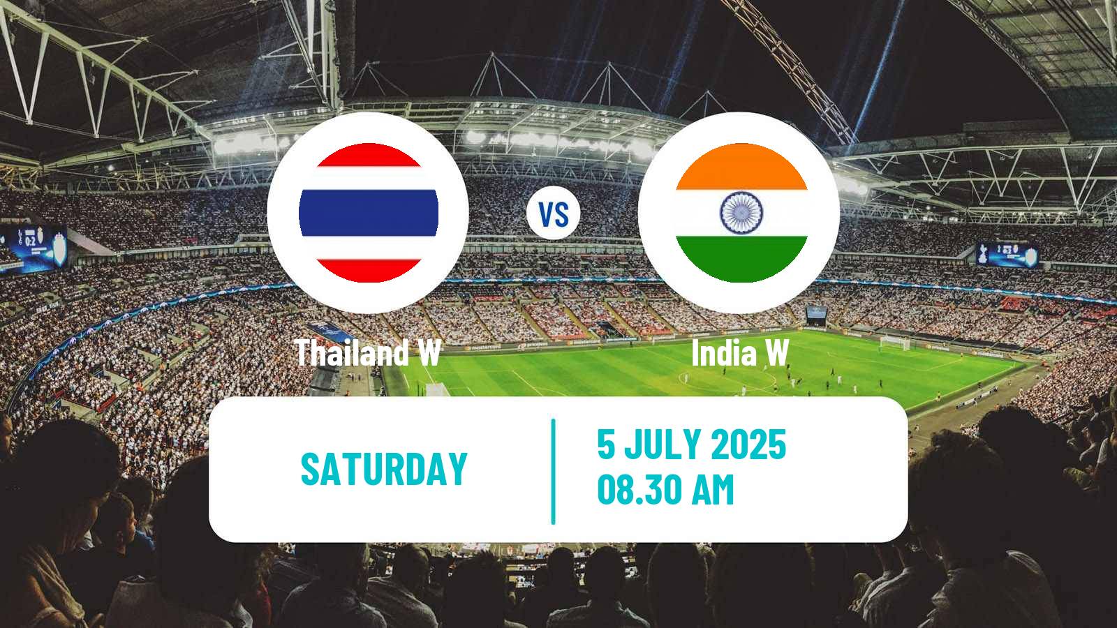 Soccer Asian Cup Women Thailand W - India W