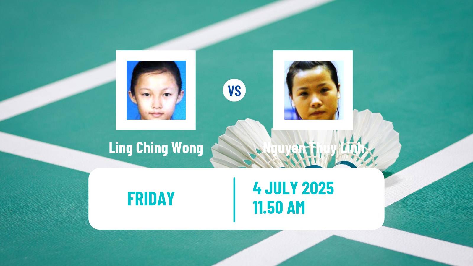 Badminton BWF World Tour Canada Open Women Ling Ching Wong - Nguyen Thuy Linh