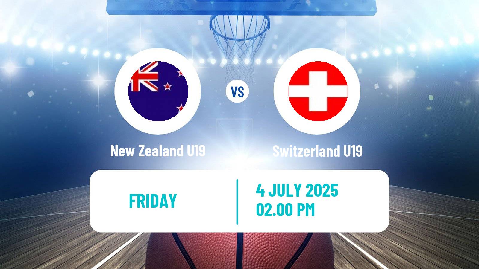 Basketball World Championship U19 Basketball New Zealand U19 - Switzerland U19