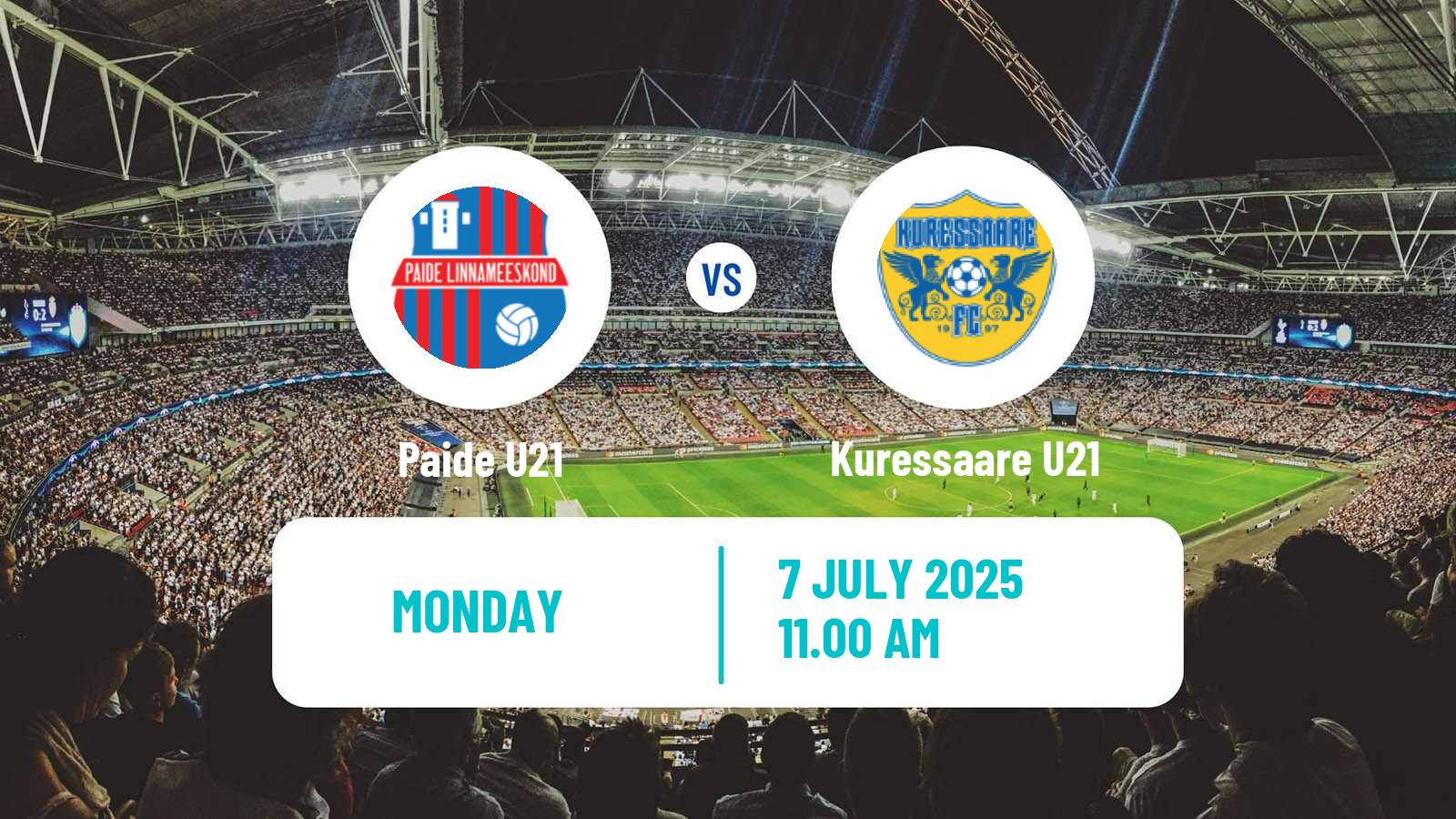 Soccer Estonian Esiliiga B Paide U21 - Kuressaare U21