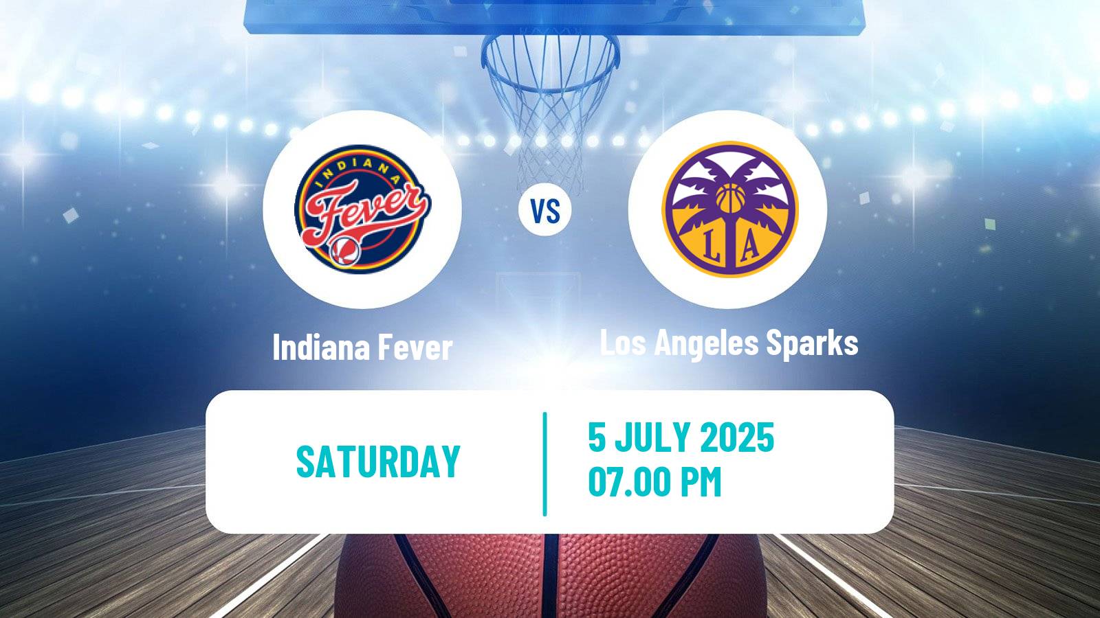 Basketball WNBA Indiana Fever - Los Angeles Sparks